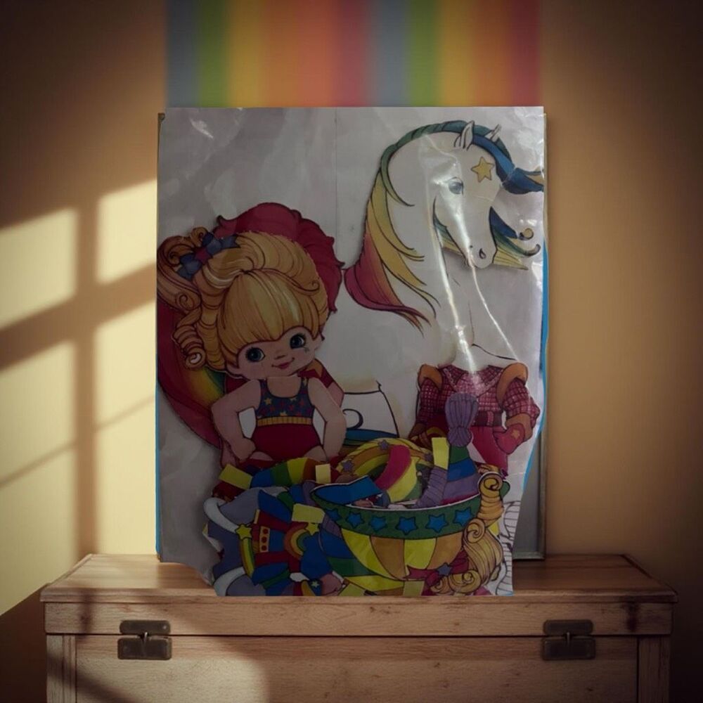 Vintage 1984 Hallmark Rainbow Brite Paper Doll Set Starlite Unicorn & Twink